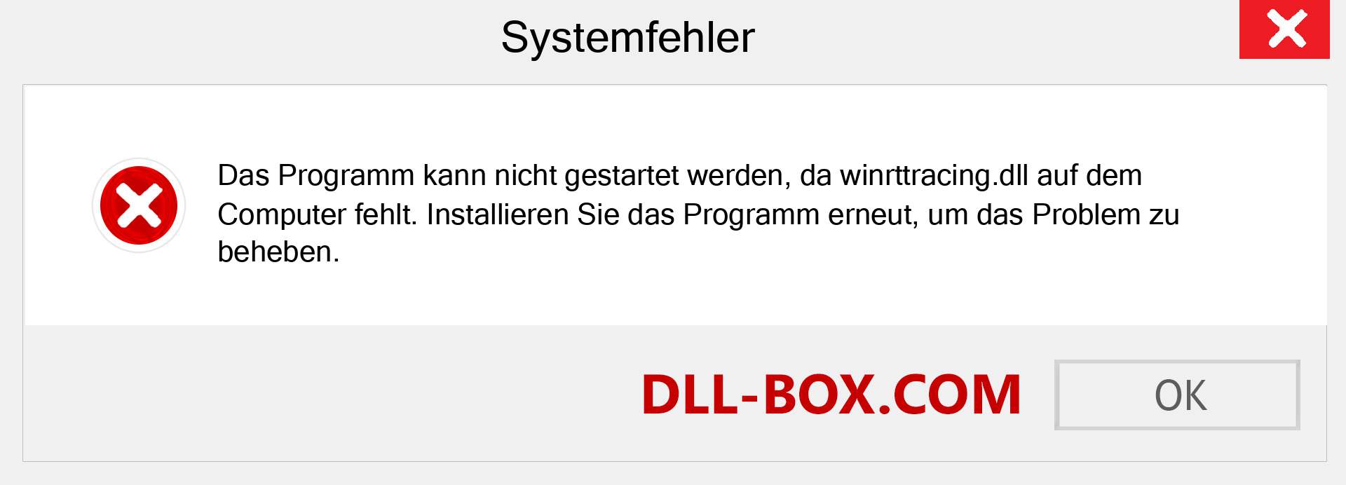 winrttracing.dll-Datei fehlt?. Download für Windows 7, 8, 10 - Fix winrttracing dll Missing Error unter Windows, Fotos, Bildern