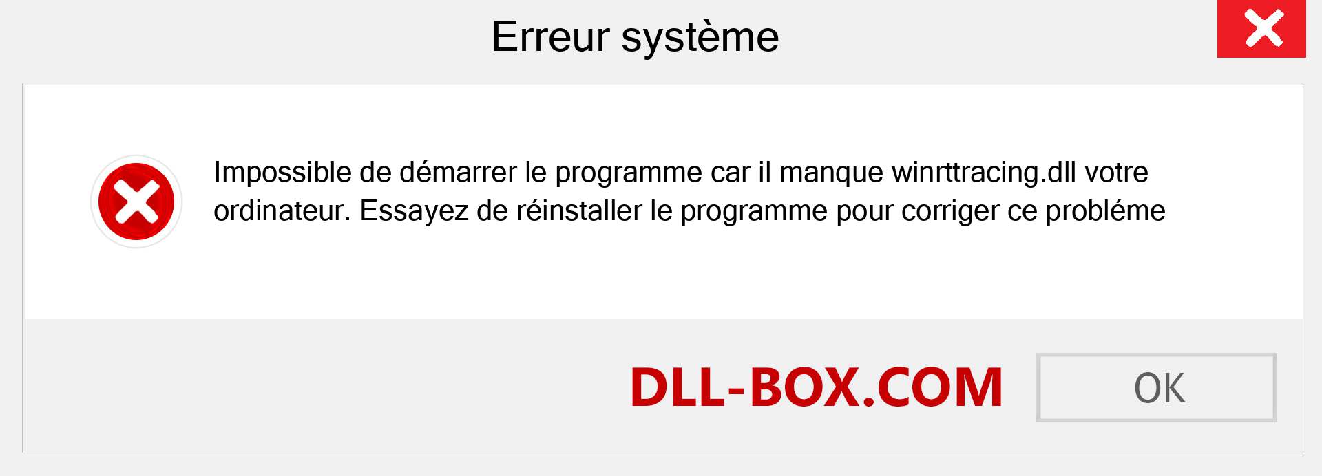 Le fichier winrttracing.dll est manquant ?. Télécharger pour Windows 7, 8, 10 - Correction de l'erreur manquante winrttracing dll sur Windows, photos, images